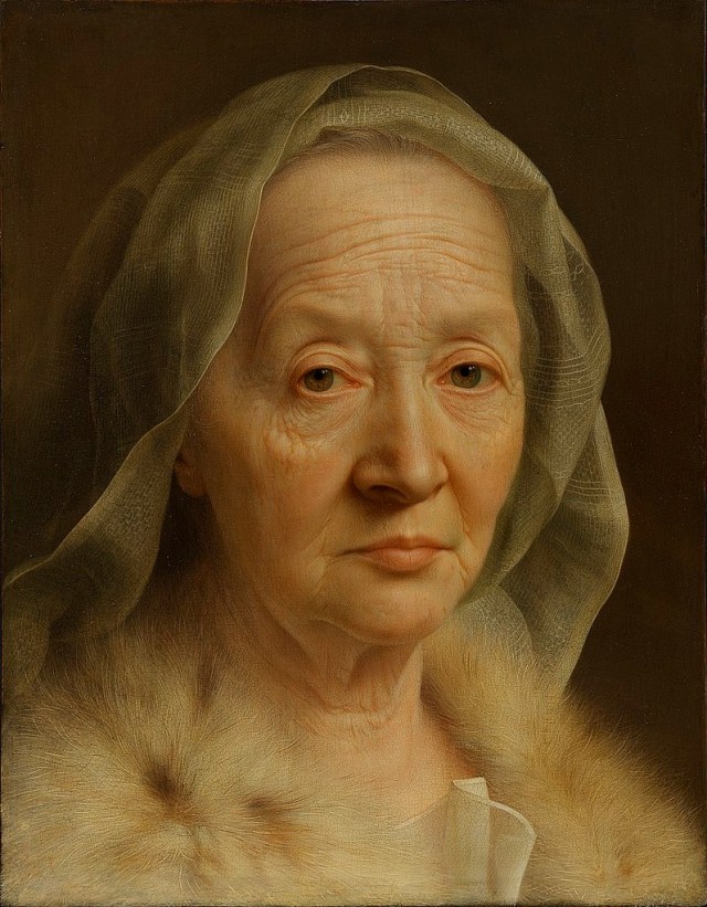 Christian Seybold = Portrait of an Old Woman (Fogg Art Museum)