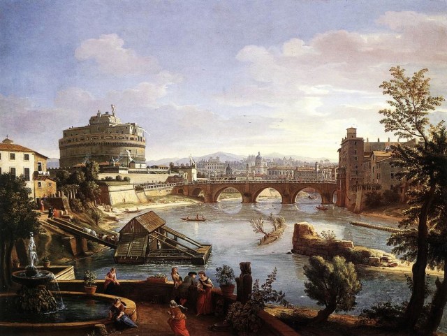 Gaspar van Wittel = The_Castel_Sant'Angelo_from_the_South