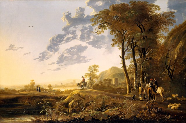 Aelbert Cuyp = Evening landscape (Royal collection)