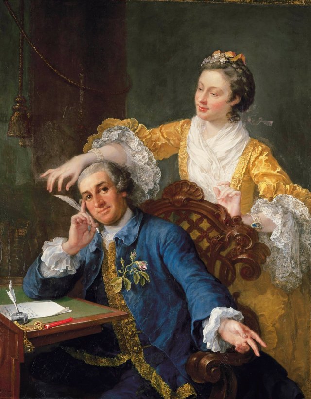Hogarth = Grarrick and his wife (Royal coll.)