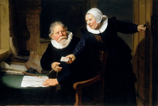 Rembrandt = The shipbuilder and his wife