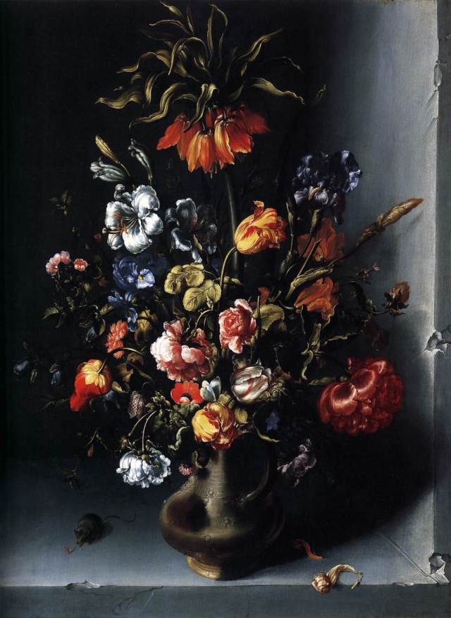 Jacob_Woutersz_Vosmaer_-_Still-Life_of_Flowers_with_a_Fritillary_in_a_Stone_Niche_-_WGA25341
